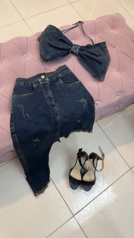 دامن جین کد 195